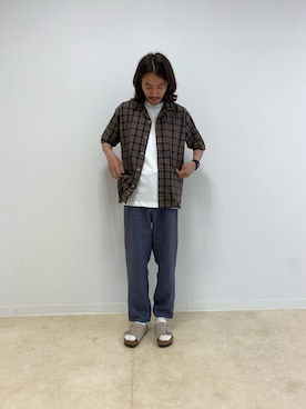 「linen」｜shibaさん（メンズ・173cm）の春コーディネート