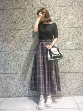 「UNTITLED（アンタイトル）のアイテム（アクセサリー）」を使った、star*さん（レディース・154cm）の秋コーディネート