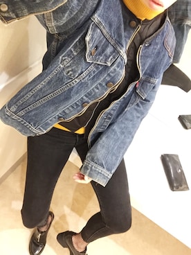 「CHEAP MONDAY（チープマンデイ）のアイテム（ナイロンジャケット）」を使った、Sanae Kawaideさん（レディース・171cm）の冬コーディネート