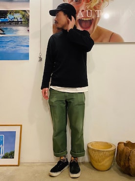 「BEAUTRIUM 」｜yukikwamura0725さん（メンズ・170cm）の冬コーディネート