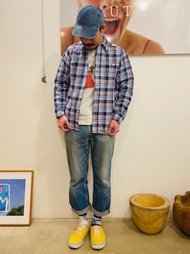 「BEAUTRIUM 」｜yukikwamura0725さん（メンズ・170cm）の冬コーディネート