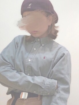 「Ralph Lauren」｜「アイテム（ハンチング/ベレー帽）」を使った、Miaさん（レディース・156cm）の冬コーディネート
