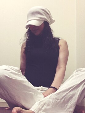 「A.Kのアイテム」を使った、まるさん（レディース・168cm）の夏コーディネート