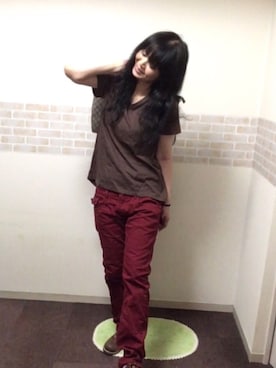 「Rin clover（リンクローバー）のアイテム」を使った、まるさん（レディース・168cm）の夏コーディネート