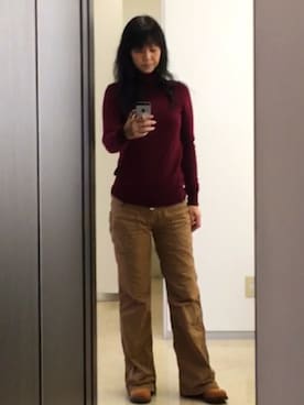 「Rin clover（リンクローバー）のアイテム」を使った、まるさん（レディース・168cm）の秋コーディネート