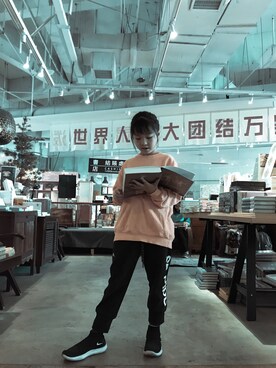 「no brand（ノーブランド）のアイテム（その他）」を使った、AshleyFatherさん（キッズ・140cm）の秋コーディネート