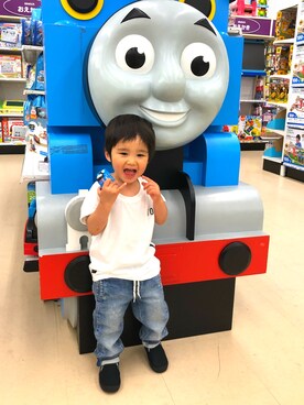 SHUNKIさん（キッズ・90cm）の春コーディネート