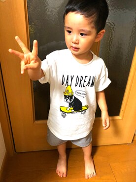 SHUNKIさん（キッズ・90cm）の夏コーディネート