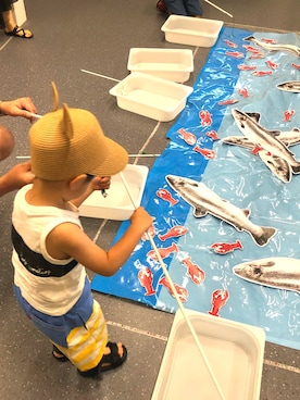 「F.O.KIDS（エフオーキッズ）のアイテム（タンクトップ）」を使った、SHUNKIさん（キッズ・90cm）の夏コーディネート