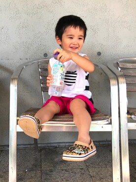 「Rodeo Crowns KIDS（ロデオクラウンズ　キッズ）のアイテム」を使った、SHUNKIさん（キッズ・90cm）の夏コーディネート