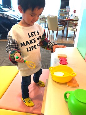 SHUNKIさん（キッズ・90cm）の秋コーディネート