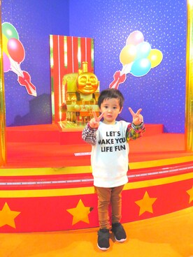 SHUNKIさん（キッズ・90cm）の秋コーディネート