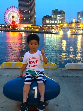 SHUNKIさん（キッズ・100cm）の夏コーディネート