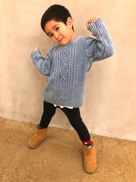 SHUNKIさん（キッズ・100cm）の冬コーディネート