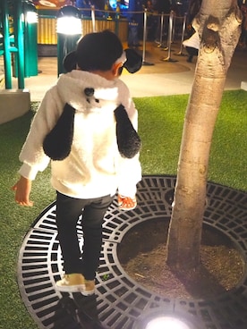 「aimerfeel（エメフィール）のアイテム」を使った、SHUNKIさん（キッズ・100cm）の冬コーディネート