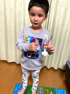 「BASE（ベース）のアイテム」を使った、SHUNKIさん（キッズ・110cm）の春コーディネート