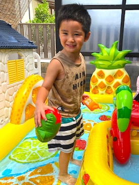 SHUNKIさん（キッズ・110cm）の夏コーディネート