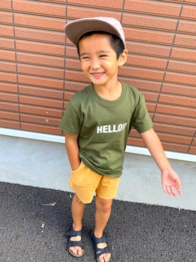 「Yummy（ヤミー）のアイテム」を使った、SHUNKIさん（キッズ・110cm）の秋コーディネート