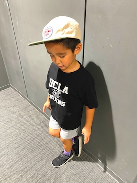 「Yummy（ヤミー）のアイテム」を使った、SHUNKIさん（キッズ・110cm）の秋コーディネート