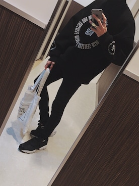 「M.Y.O.B（エム.ワイ.オー.ビー）のアイテム（スウェット）」を使った、كوؤوكيさん（メンズ・170cm）の春コーディネート