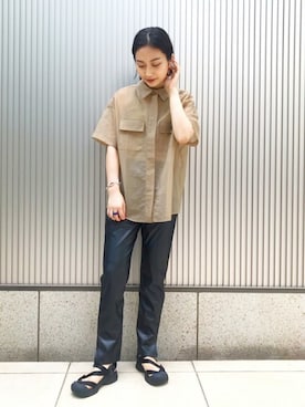 「TELA（テラ）のアイテム」を使った、Matsumotoさん（レディース・162cm）の春コーディネート