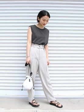 Matsumotoさん（レディース・162cm）の夏コーディネート