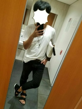 「RAGEBLUE（レイジブルー）のアイテム（クラッチバッグ）」を使った、@MASAさん（メンズ・165cm）の夏コーディネート