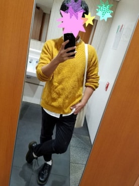 「BACK NUMBER（バックナンバー）のアイテム（ニット/セーター）」を使った、@MASAさん（メンズ・165cm）の秋コーディネート