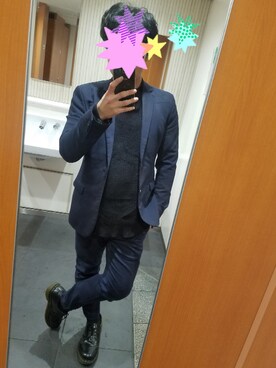 「Dr. Martens（ドクターマーチン）のアイテム（モカシン/デッキシューズ）」を使った、@MASAさん（メンズ・165cm）の冬コーディネート