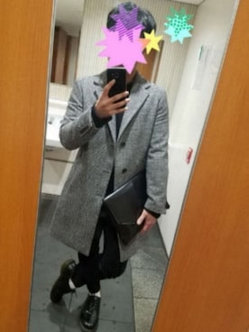 「Dr. Martens（ドクターマーチン）のアイテム（モカシン/デッキシューズ）」を使った、@MASAさん（メンズ・165cm）の冬コーディネート