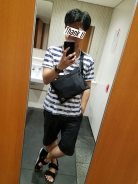 「マリンコーデ」｜「アイテム（アナログ腕時計）」を使った、@MASAさん（メンズ・165cm）の夏コーディネート