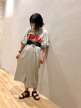 「NiCORON（ニコロン）のアイテム」を使った、ぷくもちょさん（レディース・157cm）の春コーディネート