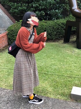 「ベルクロ」｜「アイテム（ワンピース/ドレス）」を使った、ぷくもちょさん（レディース・157cm）の秋コーディネート