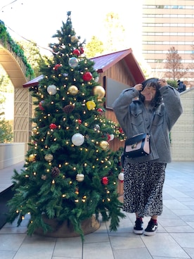 「メリークリスマス」｜ぷくもちょさん（レディース・157cm）の冬コーディネート