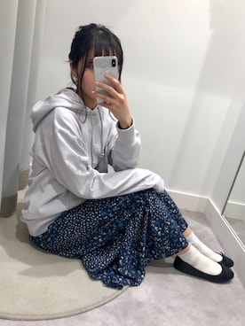 「Lee（リー）のアイテム（トップス）」を使った、ぷくもちょさん（レディース・157cm）の冬コーディネート