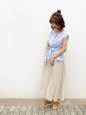 ぷくもちょさん（レディース・157cm）の春コーディネート