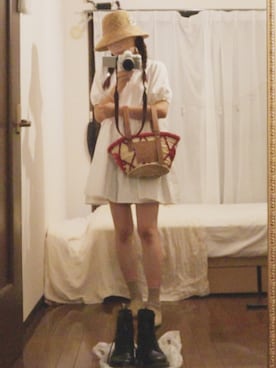 「LOEWE」｜「アイテム（シャツワンピース）」を使った、MISAOさん（レディース・160cm）の秋コーディネート