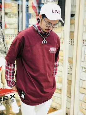 「西宮ガーデンズ」｜AVIREX HIDEO.Yさん（メンズ・168cm）の春コーディネート