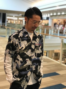 「西宮ガーデンズ」｜AVIREX HIDEO.Yさん（メンズ・168cm）の春コーディネート