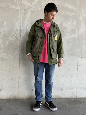 AVIREX HIDEO.Yさん（メンズ・168cm）の冬コーディネート