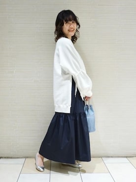 小野田桃子さん（レディース・163cm）の冬コーディネート