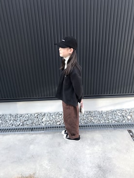 「FITH（フィス）のアイテム（ジャケット/アウター）」を使った、saaさん（キッズ・130cm）の冬コーディネート
