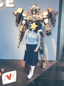 「5（ファイブ）のアイテム（スカート）」を使った、HARUKASOUさん（レディース・155cm）の冬コーディネート