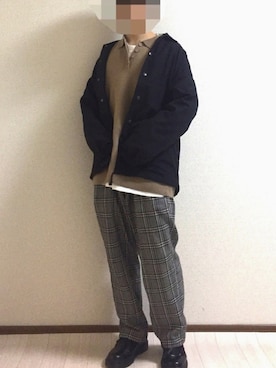 「kutir」｜「アイテム（ブルゾン）」を使った、もっちーさん（メンズ・164cm）の冬コーディネート