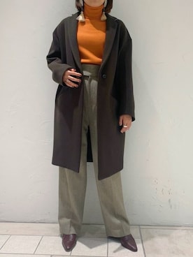 「マニッシュスタイル」｜「アイテム（その他）」を使った、studious_takabaさん（レディース・157cm）の秋コーディネート