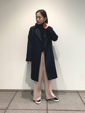 「STUDIOUS（ステュディオス）のアイテム（トレンチコート）」を使った、studious_takabaさん（レディース・157cm）の春コーディネート