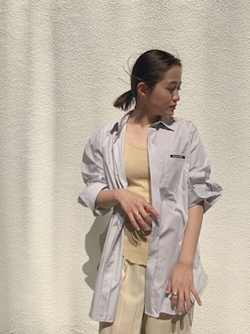 「CINOH（チノ）のアイテム」を使った、studious_takabaさん（レディース・157cm）の夏コーディネート