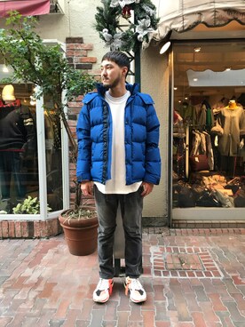 「YANUK（ヤヌーク）のアイテム（パンツ）」を使った、Renさん（メンズ・182cm）の秋コーディネート
