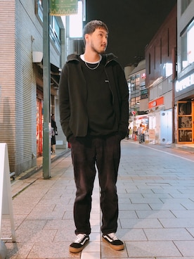 「OURET（オーレット）のアイテム（ジャケット/アウター）」を使った、Renさん（メンズ・182cm）の秋コーディネート