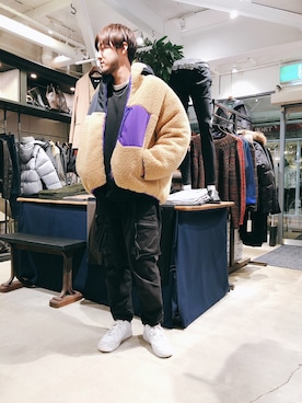 「kolor BEACON（カラービーコン）のアイテム（ジャケット/アウター）」を使った、Renさん（メンズ・182cm）の秋コーディネート